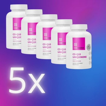 Q10 koenzim kapszula 100mg 60db x 5